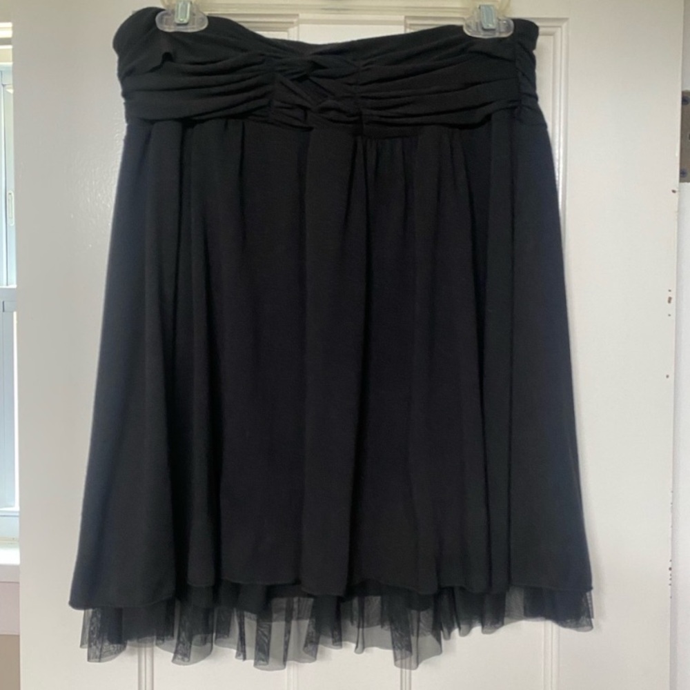 Joe Benbasset Black Knee-Length A-Line Skirt